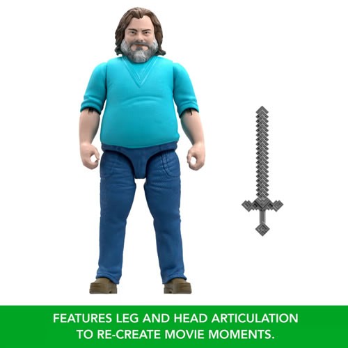 A Minecraft Movie Figures - 12" Steve Large Scale Figure