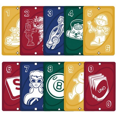 Card Games - UNO Mattel 80th Anniversary Ruby Red