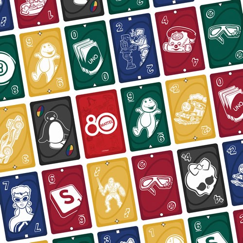 Card Games - UNO Mattel 80th Anniversary Ruby Red