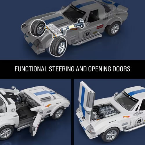 Mattel Brick Shop - Hot Wheels - 1/16 Corvette Grand Sport