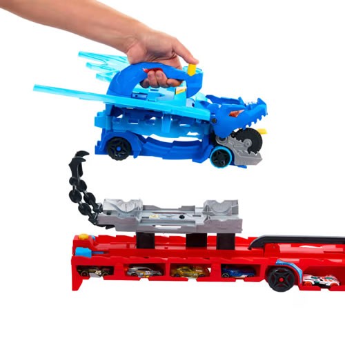 1:64 Scale Diecast - Hot Wheels City - Ultimate Dual Dragon Transporter