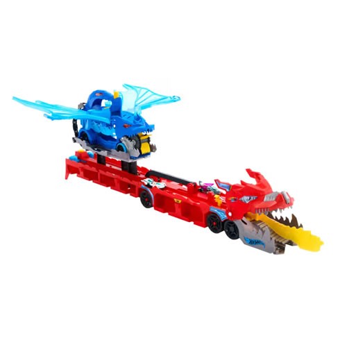 1:64 Scale Diecast - Hot Wheels City - Ultimate Dual Dragon Transporter
