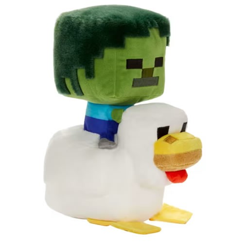 Minecraft Plush - 8" Zombie Chicken Jockey