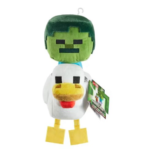 Minecraft Plush - 8" Zombie Chicken Jockey