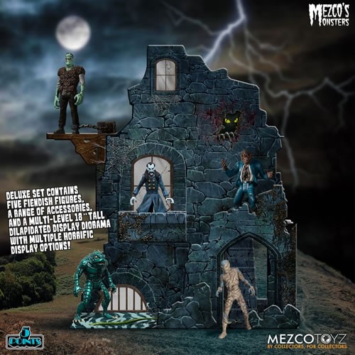 5 Points Figures - Mezco's Monsters - Tower Of Fear Deluxe Boxed Set