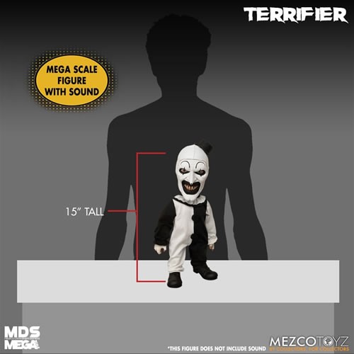 M.D.S. Figures - Terrifier - 15" Mega Scale Art The Clown Talking Doll