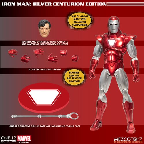 One:12 Collective Figures - Marvel - Iron Man: Silver Centurion Edition