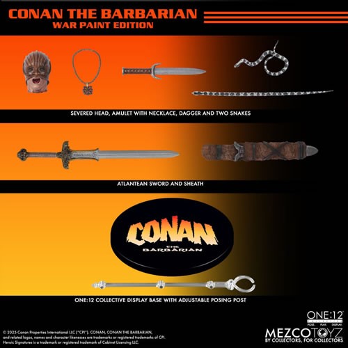 One:12 Collective Figures - Conan The Barbarian (1982 Movie) - Conan War Paint Edition