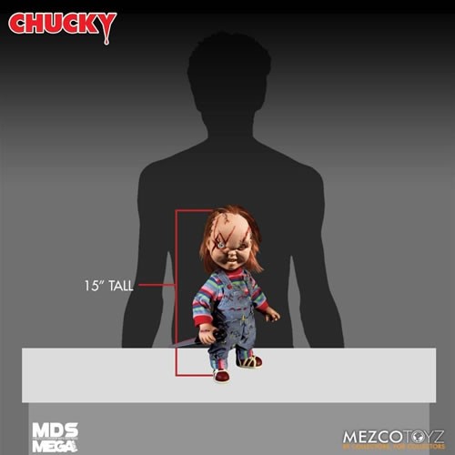 M.D.S. Figures - Bride Of Chucky - 15" Mega Scale Scarred Chucky Talking Doll