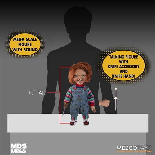 M.D.S. Figures - Child's Play 2 - 15" Mega Scale Menacing Chucky Talking Doll