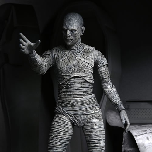 Universal Monsters 7" Scale Figures - Ultimate Mummy (Black & White)