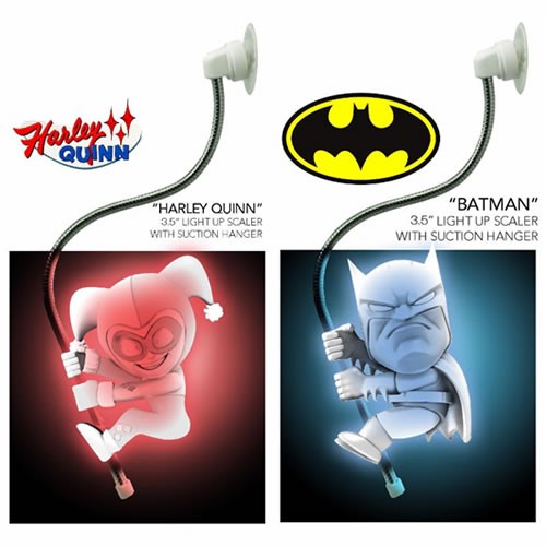 Scalers Collectible 3.75" Full Size Figures - Light-Up Batman And Harley Set