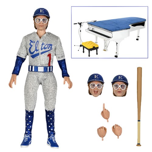 Retro Clothed Action Figures - 8" Elton John (Live In '75)