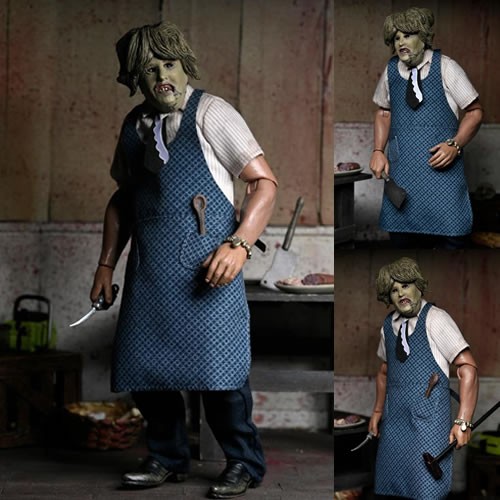 Retro Clothed Action Figures - The Texas Chainsaw Massacre - 8" Leatherface (Old Lady) Window Box