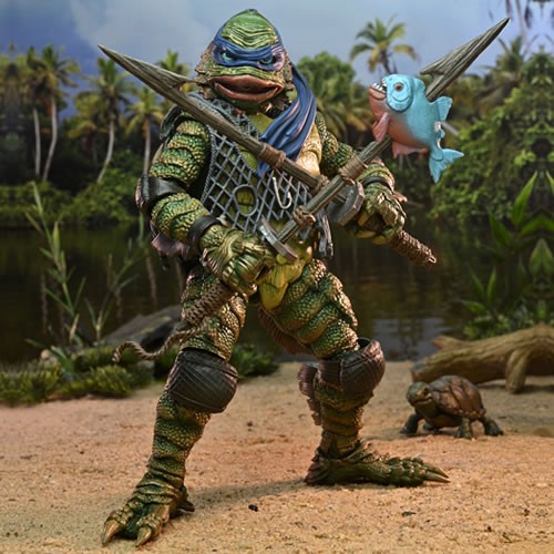 TMNT 7" Scale Figures - TMNT x Universal Monsters - Ultimate Leonardo As The Creature