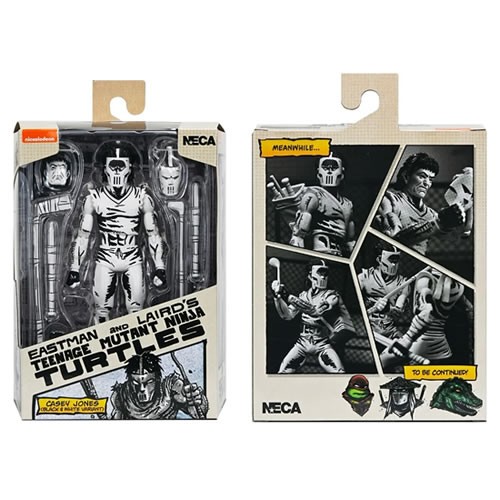 TMNT 7" Scale Figures - Mirage Comics - Casey Jones (Black & White)