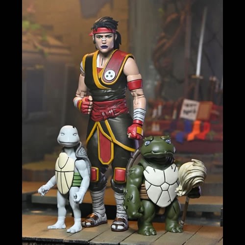 TMNT 7" Scale Figures - IDW Comics - The Last Ronin (The Lost Years) - Casey Marie, Baby Odyn & Uno