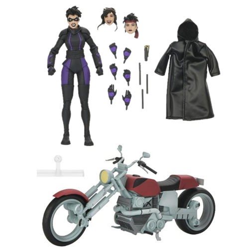 TMNT 7" Scale Figures - IDW Comics - The Last Ronin - Casey Marie With Motorcycle