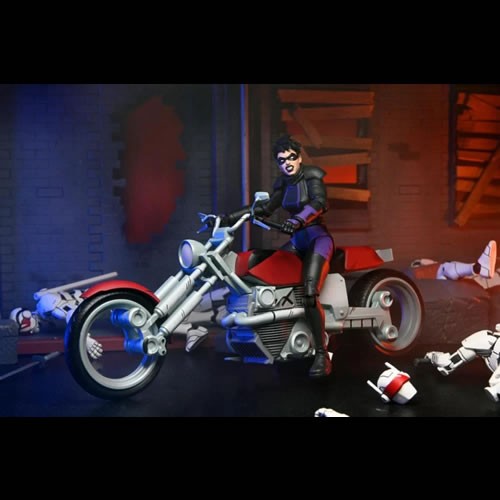 TMNT 7" Scale Figures - IDW Comics - The Last Ronin - Casey Marie With Motorcycle