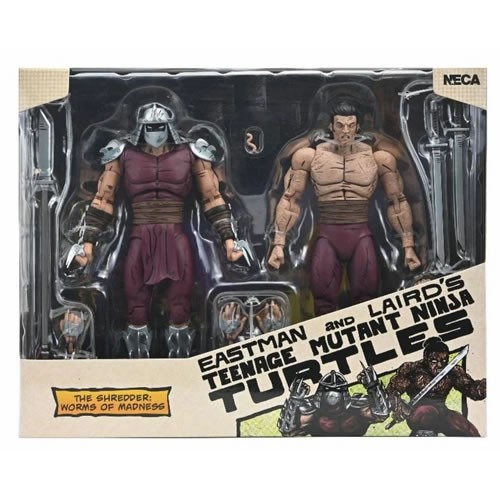 TMNT 7" Scale Figures - Mirage Comics - Worms Of Madness Shredder 2-Pack