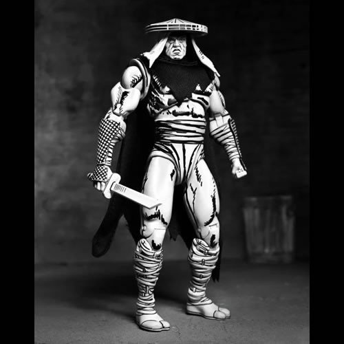 TMNT 7" Scale Figures - Mirage Comics - Foot Elite Assassin (Black & White) (City At War)