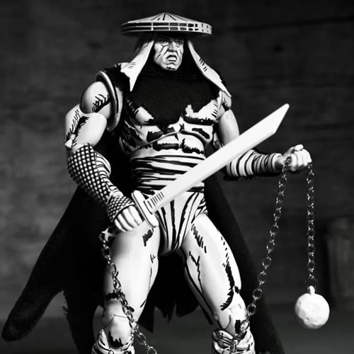 TMNT 7" Scale Figures - Mirage Comics - Foot Elite Assassin (Black & White) (City At War)