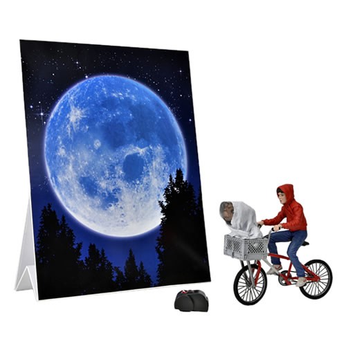 E.T. 40th Anniversary 7" Scale Figures - Elliott & E.T. On Bicycle