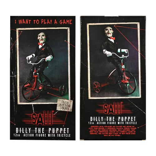 Saw Figures - 12" Billy The Puppet On Tricycle w/ Sound