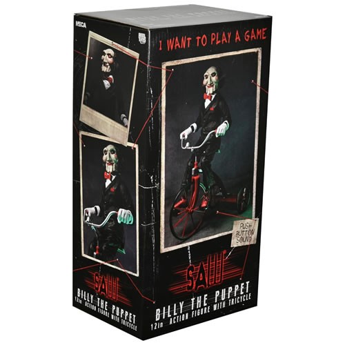 Saw Figures - 12" Billy The Puppet On Tricycle w/ Sound