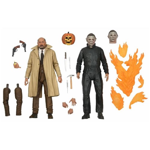 Halloween 7" Scale Figures - Ultimate Michael Myers & Dr Loomis 2-Pack (Halloween 2)