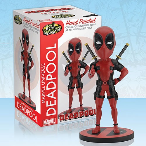 Head Knockers Figures - Marvel - Deadpool Classic Red/Black Version