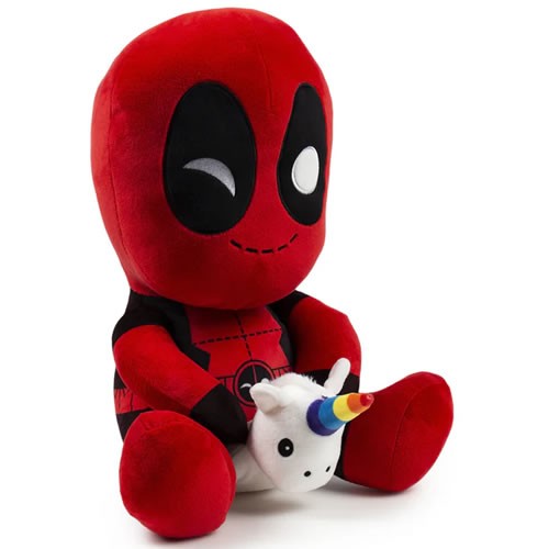HugMe Plush - Marvel - 16" Deadpool w/ Unicorn (Shake Action)