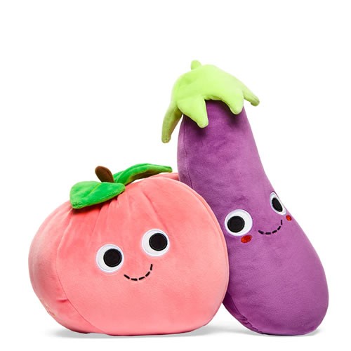 Yummy World Plush - 16" Earnest Eggplant & Georgia Peach