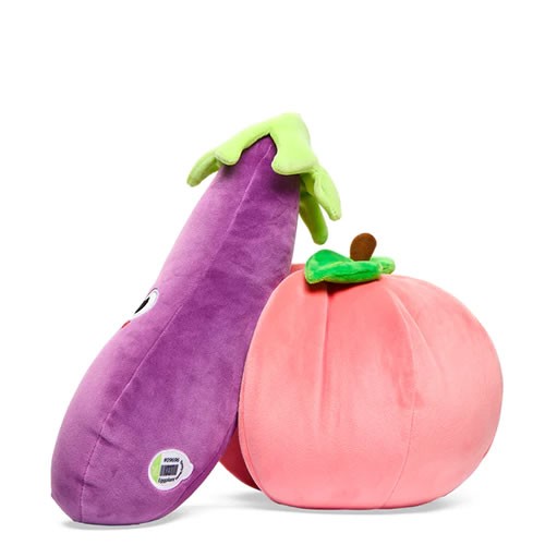 Yummy World Plush - 16" Earnest Eggplant & Georgia Peach