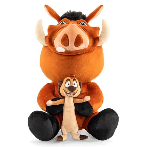 HugMe Plush - Disney - Lion King - 16" Timon & Pumba (Shake Action)