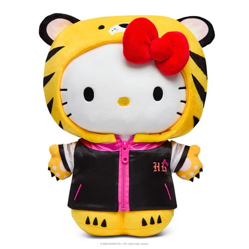 Hello Kitty Plush - 13" Hello Kitty Tiger (Black & Cream Edition)