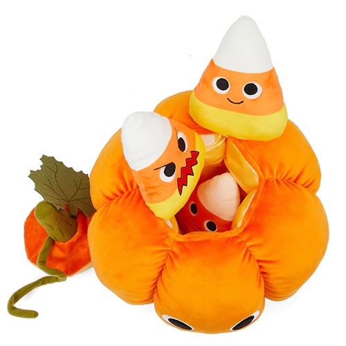 Yummy World Plush - 9" Jack O'Lantern Interactive Pumpkin Plush