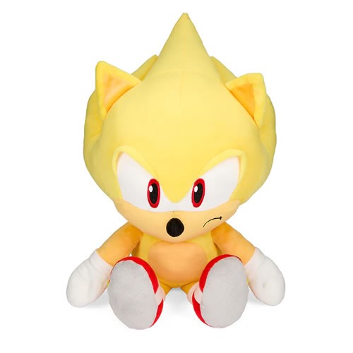 HugMe Plush - Sonic The Hedgehog - 16" Super Sonic (Shake Action)