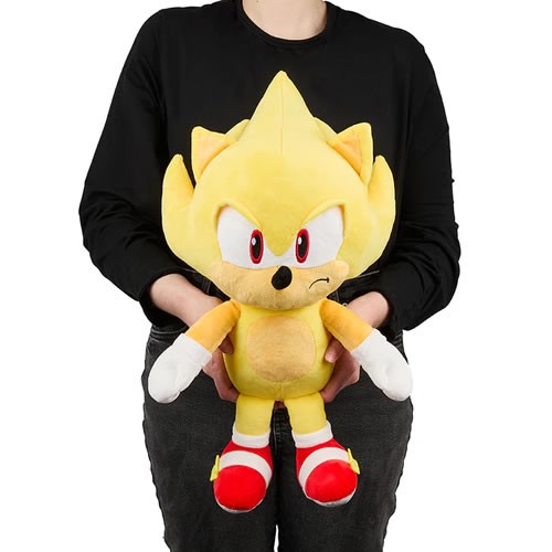 HugMe Plush - Sonic The Hedgehog - 16" Super Sonic (Shake Action)