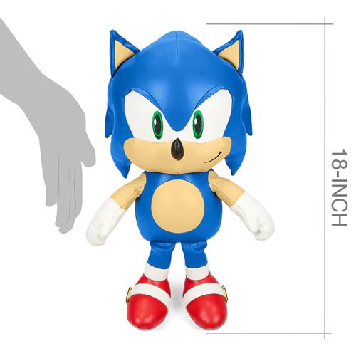 Sonic The Hedgehog Plush - 16" Sonic Premium Pleather Plush