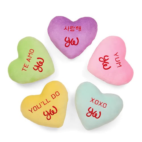Yummy World Plush - 10" Conversation Hearts Interactive Plush