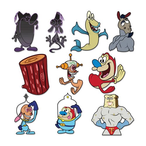 Pins & Buttons - Ren & Stimpy - 20pc Enamel Pins Display