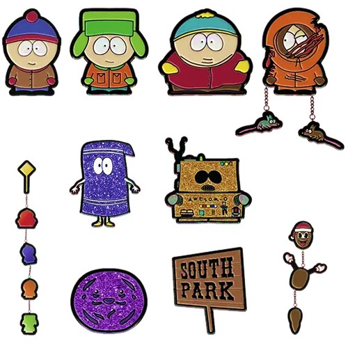 Pins & Buttons - South Park - 20pc Deluxe Enamel Pins Display