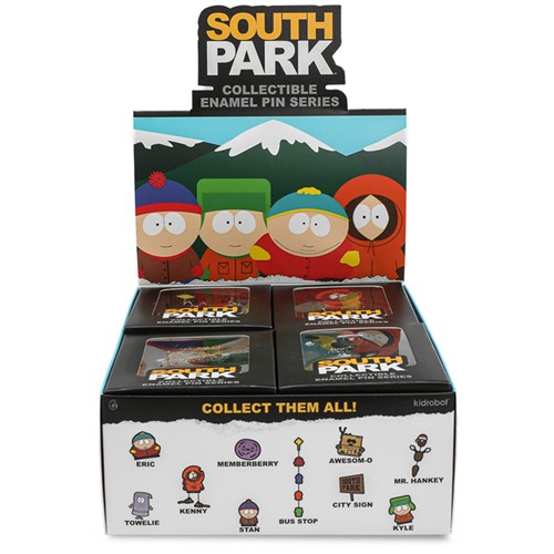 Pins & Buttons - South Park - 20pc Deluxe Enamel Pins Display