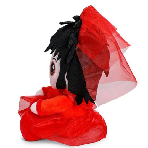 Phunny Plush - Beetlejuice - 8" Lydia Deetz In Red Wedding Dress
