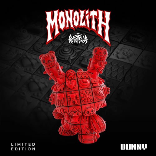 Dunny Vinyl Art Figures - 8" Monolith By Robot Soda (Sangre Edition)