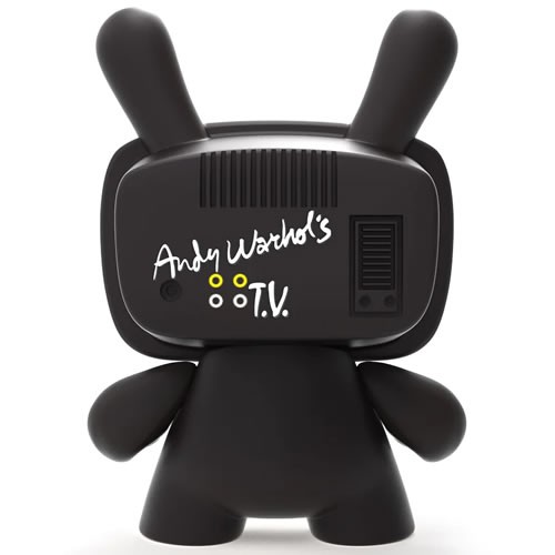 Dunny Vinyl Art Figures - Andy Warhol - 8" Masterpiece T.V.