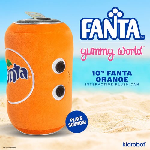 Yummy World Plush - Fanta - 10" Fanta Orange Soda Can w/ Sound