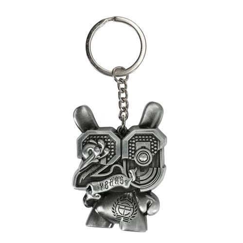 Keychains - Dunny 20th Anniversary - Solid Metal Dunny Keychain (Silverchrome) By Tristan Eaton
