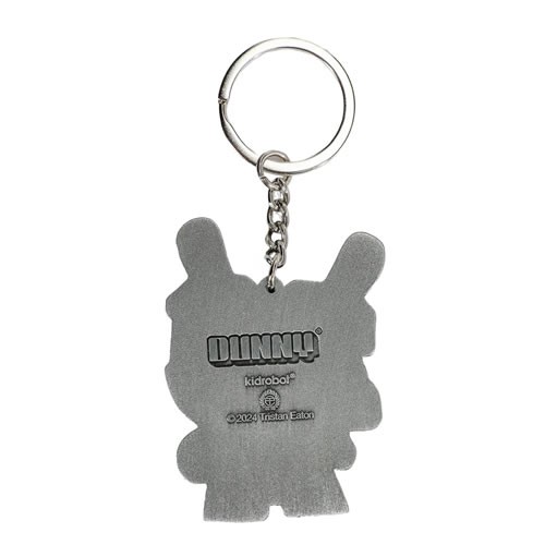 Keychains - Dunny 20th Anniversary - Solid Metal Dunny Keychain (Silverchrome) By Tristan Eaton